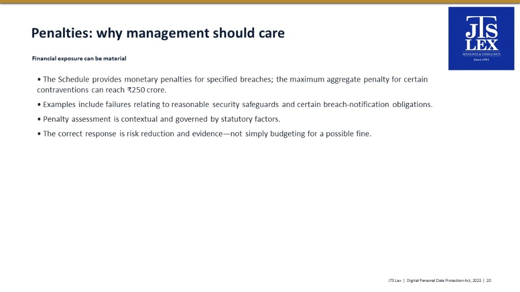 Penalties: why management should care