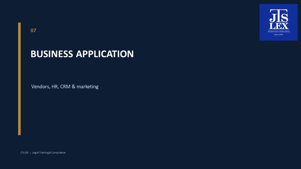 Business Application - Vendors, HR, CRM & marketing