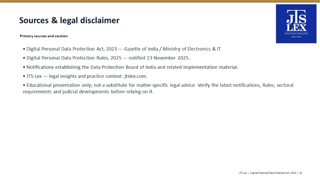 Sources & legal disclaimer